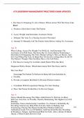 ATI LEADERSHIP MANAGEMENT PROCTORED EXAM QUESTIONS AND ANSWERS 2025 VERSION