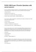 NURS 2200 Exam 2 Practice Questions with correct answers