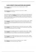 CLASS B EXEMPT &lpar;TEXAS&rpar; QUESTIONS AND ANSWERS