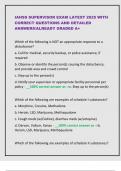 IAHSS SUPERVISOR EXAM LATEST 2025 WITH  CORRECT QUESTIONS AND DETAILED  ANSWERS&sol;ALREADY GRADED A&plus;