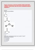 Organic Chemistry 2 ACS Final EXAM LATEST 2025 WITH  CORRECT QUESTIONS AND DETAILED ANSWERS&sol;ALREADY  GRADED A&plus; 