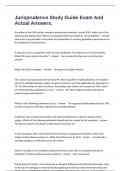 Jurisprudence Study Guide Exam And Actual Answers&period;