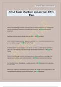 ABAT Exam Questions and Answers 100&percnt; Pass