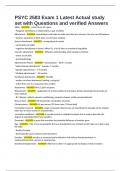 PSYC 2583 Exam 1 Latest Actual study set with Questions and verified Answers