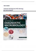 TEST BANK For Textbook of Diagnostic Microbiology&comma; 6th Edition By Connie Mahon&comma; All 41 Chapters Covered&comma;&vert;&vert; Latest Update