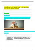 Core Exam Prep 3 Real Estate with  questions  and already graded answers