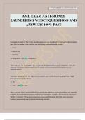 AML EXAM ANTI-MONEY LAUNDERING WEBCE QUESTIONS AND ANSWERS 100&percnt; PASS