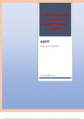 AAFP Questions & answers graded A&plus; latest update