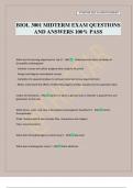 BIOL 3001 MIDTERM EXAM QUESTIONS AND ANSWERS 100&percnt; PASS