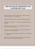 BSIS 496 W EXAM 1 QUESTIONS AND ANSWERS 100&percnt; PASS