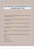 BSIS 496 FINAL EXAM QUESTIONS AND ANSWERS 100&percnt; PASS