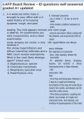 AAFP Board Review &ndash; ID questions well answered graded A&plus; updated