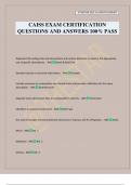 CAISS EXAM CERTIFICATION QUESTIONS AND ANSWERS 100&percnt; PASS