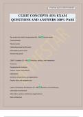 CGEIT CONCEPTS &lpar;EN&rpar; EXAM QUESTIONS AND ANSWERS 100&percnt; PASS