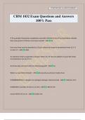 CHM 1032 Exam Questions and Answers 100&percnt; Pass