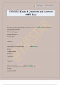 CHM1032 Exam 1 Questions and Answers 100&percnt; Pass