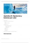 Resumen y respuestas - ATLS Ap&eacute;ndice B&colon; Hipotermia y lesiones por calor