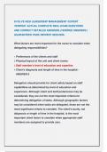 EVOLVE HESI LEADERSHIP MANAGEMENT &sol;EXPERT  VERIFIED &sol;ACTUAL COMPLETE REAL EXAM QUESTIONS  AND CORRECT DETAILED ANSWERS &lpar;VERIFIED ANSWERS &rpar;  GUARANTEED PASS &sol;NEWEST 2025&sol;2026&period;