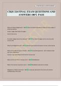 CRJS 324 FINAL EXAM QUESTIONS AND ANSWERS 100&percnt; PASS