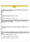 CHEM 133 EXAM QUESTIONS AND ANSWERS GRADED A&plus; LATEST UPDATE&period;