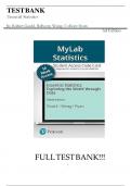 Test Bank For Essential Statistics 3rd Edition by Robert Gould, Rebecca Wong, Colleen Ryan ISBN NO:13,978-0136570554 All Chapters Fully Covered,Complete Guide A+||LATEST VERSION||.