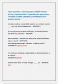 NOCTI ELECTRICAL EXAM 2025&sol;2026 &sol;EXPERT VERIFIED  ACTUAL COMPLETE REAL EXAM QUESTIONS AND CORRECT  ANSWERS &lpar;VERIFIED ANSWERS&rpar; GUARANTEED PASS&excl;&excl;&excl;  NEWEST UPDATE&period;