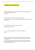 Lifespan Final Review Questions with Complete answers &vert; 100&percnt; verified Correct &vert; latest 2025&sol;2026 update&comma; &lpar;A&plus; GRADE FREE&rpar;&period;