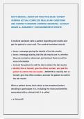 NOCTI MEDICAL ASSISTANT PRACTICE EXAM &sol; EXPERT  VERIFIED ACTUAL COMPLETE REAL EXAM QUESTIONS  AND CORRECT ANSWERS &lpar;VERIFIED ANSWERS&rpar; &sol; ALREADY  GRADE A&plus; ASSURED&excl;&excl;&excl; &vert; 2025&sol;2026NEWEST UPDATE&period;