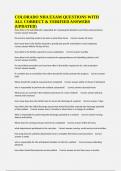COLORADO NHA EXAM QUESTIONS WITH ALL CORRECT & VERIFIED ANSWERS &lpar;UPDATED&rpar;