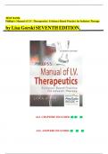 Test Bank For Phillips&rsquo;s Manual of I&period;V&period; Therapeutics&semi; Evidence-Based Practice for Infusion Therapy 7th Edition Lisa Gorski ISBN&semi; 9780803667044 All Chapters Fully Covered&vert; Complete Guide A&plus;&period;