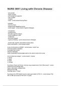 NURS 3001 Living with Chronic Disease Questions and answers&period;