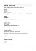 PHSC final exam Questions and Answers With Latest 2025&sol;2026 Updates RATED A&plus;&period;