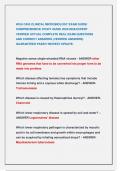 WGU C453 CLINICAL MICROBIOLOGY EXAM GUIDE&sol;  COMPREHENSIVE STUDY GUIDE 2025&sol;2026&sol;EXPERT  VERIFIED ACTUAL COMPLETE REAL EXAM QUESTIONS  AND CORRECT ANSWERS &lpar;VERIFIED ANSWERS&rpar;  GUARANTEED PASS&excl;&excl;&excl; NEWEST UPDATE&period;