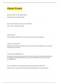 Vision Praxis Questions and Answers With Latest 2025&sol;2026 Updates RATED A&plus;&period;