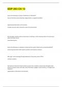 EDP 203 CH 13 QUESTIONS AND CORRECT ANSWERS
