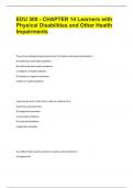 EDU 300 - CHAPTER 14 Learners with Physical Disabilities and Other Health Impairments&period;
