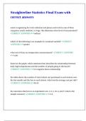 Straighterline Statistics Final Exam with correct answers&period;