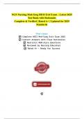 NGN Nursing Med-Surg HESI Exit Exam &ndash; Latest 2025 Test Bank with Rationales Complete & Verified &vert; Rated A&plus; &vert; Updated for 2025 Standards
