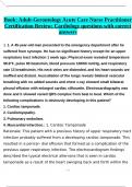Book&colon; Adult-Gerontology Acute Care Nurse Practitioner Certification Review&colon; Cardiology questions with correct answers