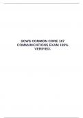 SCWS 107 COMMS&sol;COMMS SECURITY MATERIAL SYSTEMS EXAM BUNDLE  100&percnt; ACCURATE&period; &emsp;