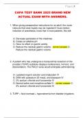 CAPA TEST BANK 2025 BRAND NEW  ACTUAL EXAM WITH ANSWERS&period; 
