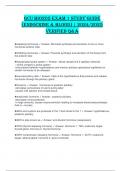 GCU BIO202 EXAM 1 STUDY GUIDE &lpar;ENDOCRINE & BLOOD&rpar; &ndash; 2024&sol;2025 VERIFIED Q&A&period;