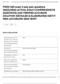 FNDH 620 exam 3 pop quiz questions &lpar;2025&sol;2026&rpar; ACTUAL EXAM COMPREHENSIVE QUESTIONS AND VERIFIED ACCURATE SOLUTION &lpar;DETAILED & ELABORATED&rpar; &vert;GET IT 100&percnt; ACCURATE&excl;&excl; 2025 TEST&excl;&excl;