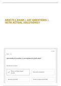 68W FC1 EXAM &vert; 187 QUESTIONS &vert; WITH ACTUAL SOLUTIONS&excl;&excl;