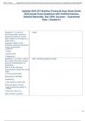 ATI Nutrition Proctored Exam Study Guide&colon;  2023 Actual Exam Questions with Verified Answers&comma;  Detailed Rationales&comma; and 100&percnt; Accuracy &ndash; Guaranteed  Pass &vert; Graded A&plus;