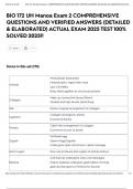 BIO 172 UH Manoa Exam 2 COMPREHENSIVE QUESTIONS AND VERIFIED ANSWERS &lpar;DETAILED & ELABORATED&rpar; ACTUAL EXAM 2025 TEST 100&percnt; SOLVED 2025&excl;&excl;
