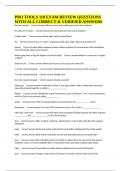 PRO TOOLS 110 EXAM REVIEW QUESTIONS WITH ALL CORRECT & VERIFIED ANSWERS