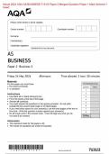  Actual 2024 AQA AS BUSINESS 7131&sol;2 Paper 2 Merged Question Paper &plus; Mark Scheme &plus;  Insert  Actual 2024 AQA AS BUSINESS 7131&sol;2 Paper 2 Business 2 Merged Question Paper &plus;  Mark Scheme &plus; Insert