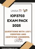 IOP3703 EXAM PACK 2025 &lpar;QUESTIONS & ANSWERS&rpar;