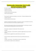 Community Interpreter Unit 3 with correct answers 100&percnt;